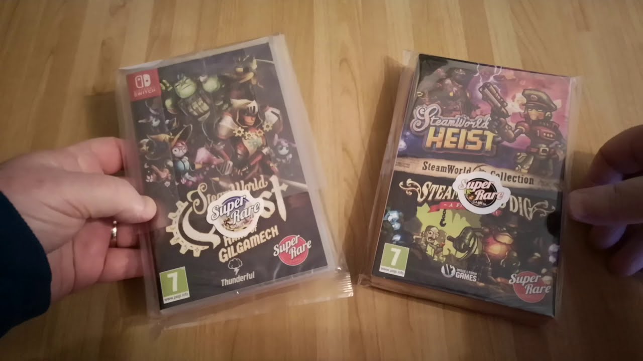 SteamWorld Quest & SteamWorld Collection Super Rare Games Nintendo Switch Unboxing