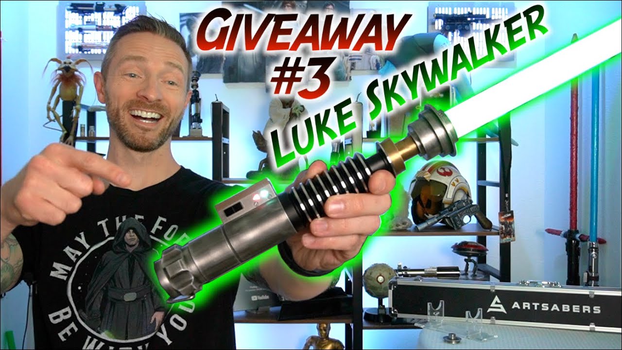 Luke Skywalker Neopixel Lightsaber GIVEAWAY From Artsabers!