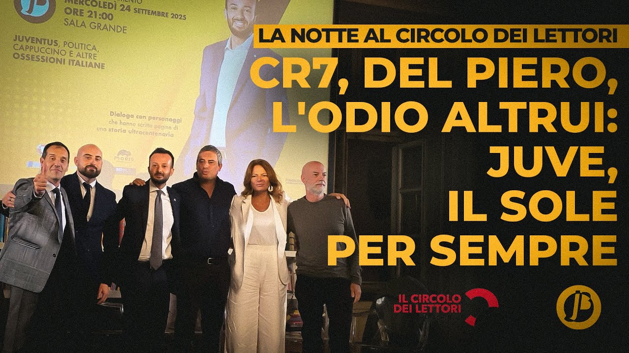 100% ITALIA OSSESSIONI ITALIANE JUVENTUS, CAPPUCCINO E&hellip; LIVE DAL CIRCOLO DEI LETTORI DI TORINO