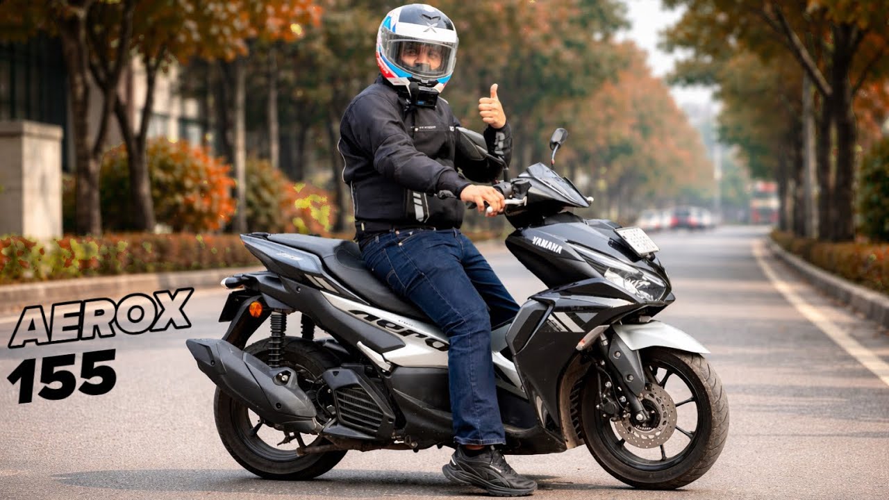 Yamaha Aerox 155 Ride Review 🔥 | Power, Mileage, Comfort & Real World Performance 🛵💨