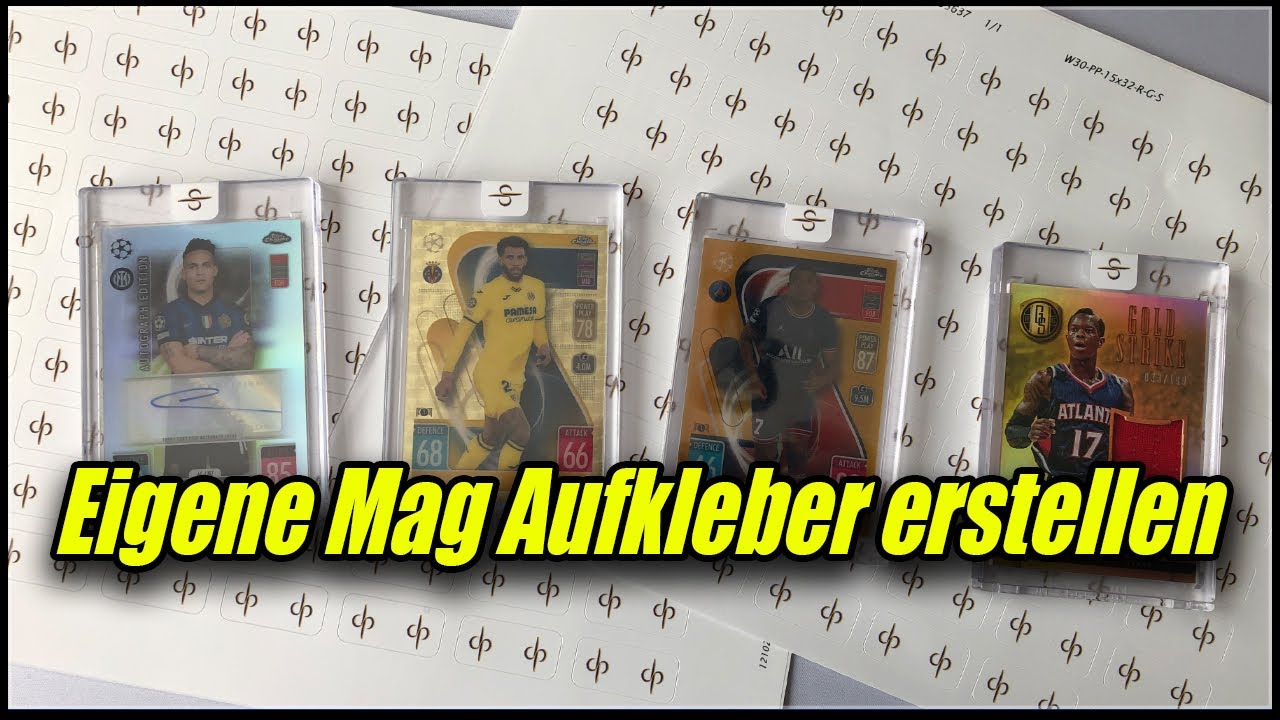 Eigene Aufkleber für seine Mag Holder erstellen! - Tutorial: Sticker für Magnetic/ Card Holder