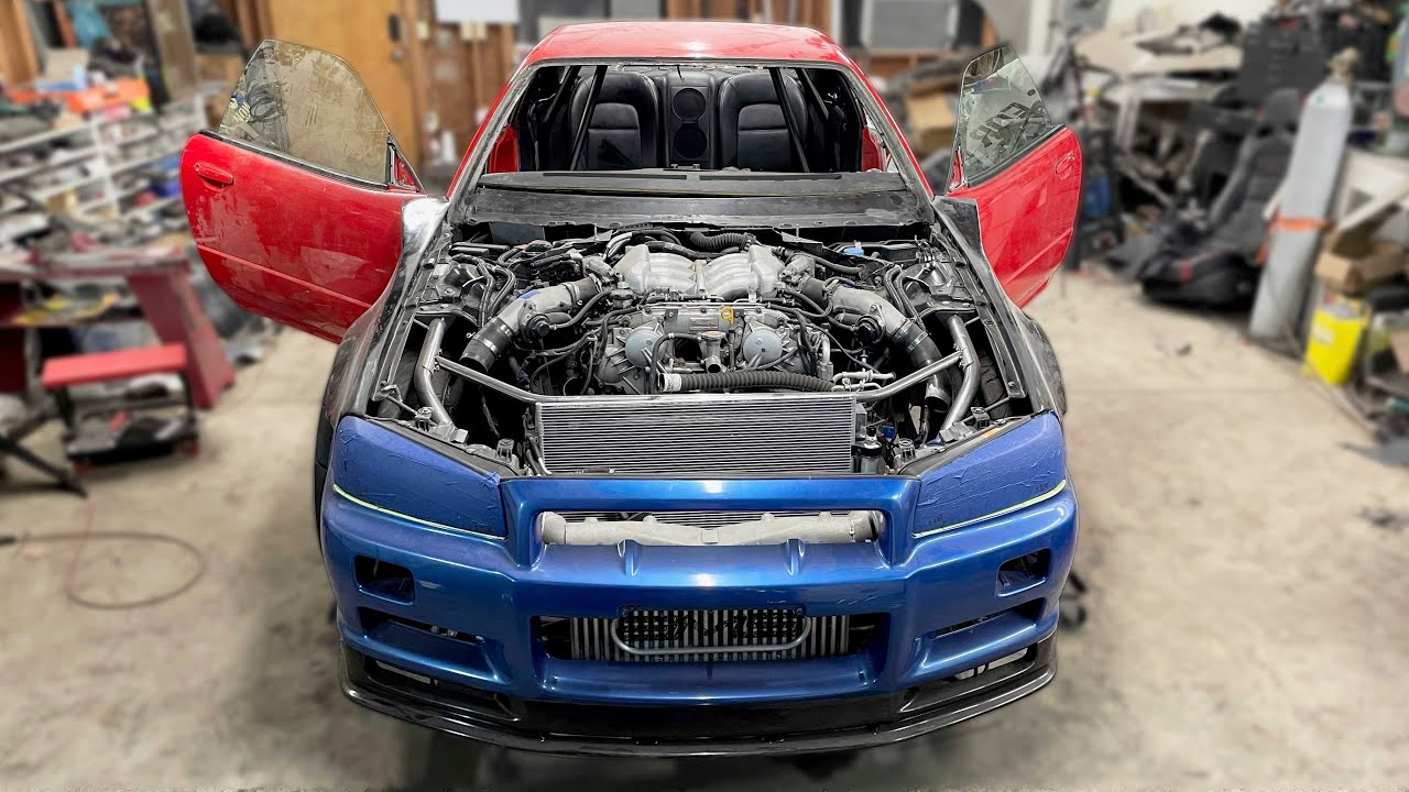 Installing R34 & R35 Interior and Roll Cage Into The R69 GT-R
