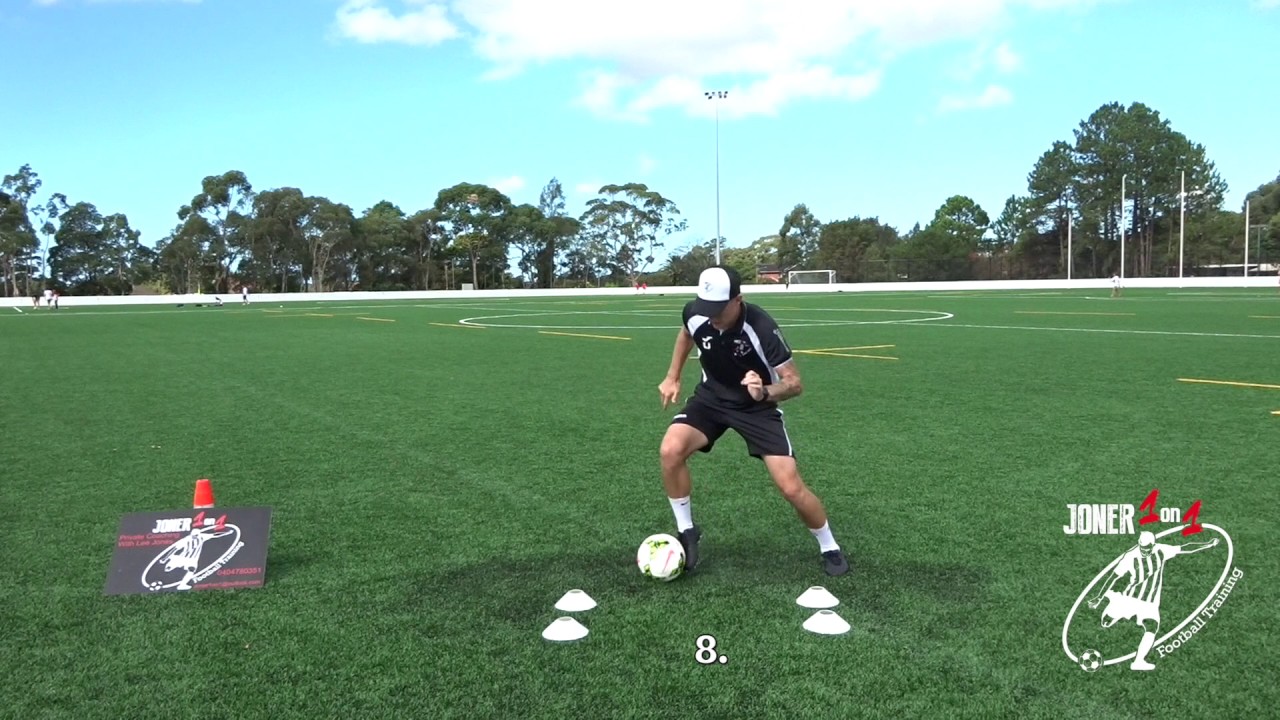 INSANE 4 cone drills. Amazing skill & Quick Feet. - Joner Football