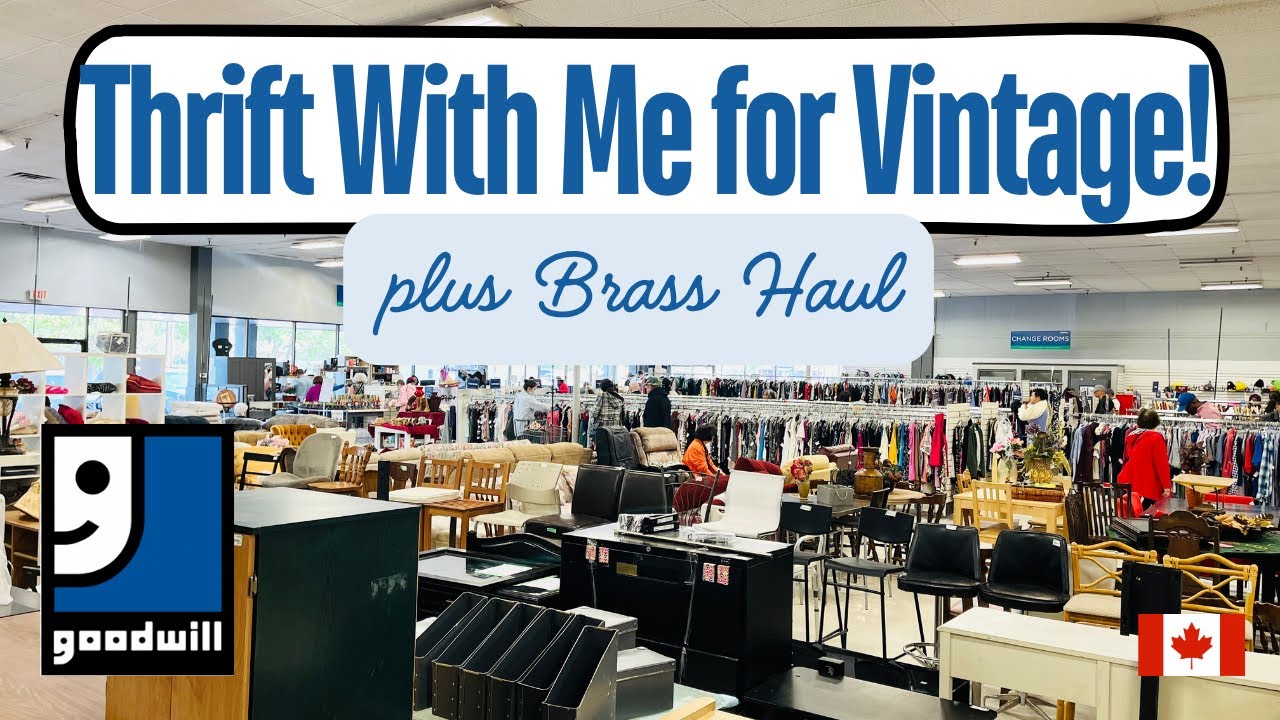 Thrifting for Vintage at 3 Thrift Stores | Huge Brass Haul | Goodwill & Charity Shops | Home Decor!