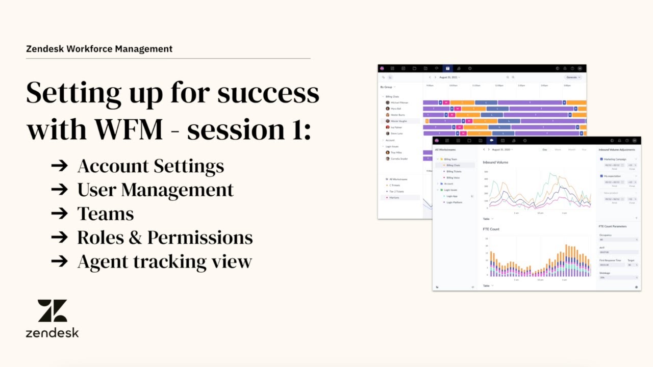 Setting up for success with Zendesk WFM: Account set up and settings