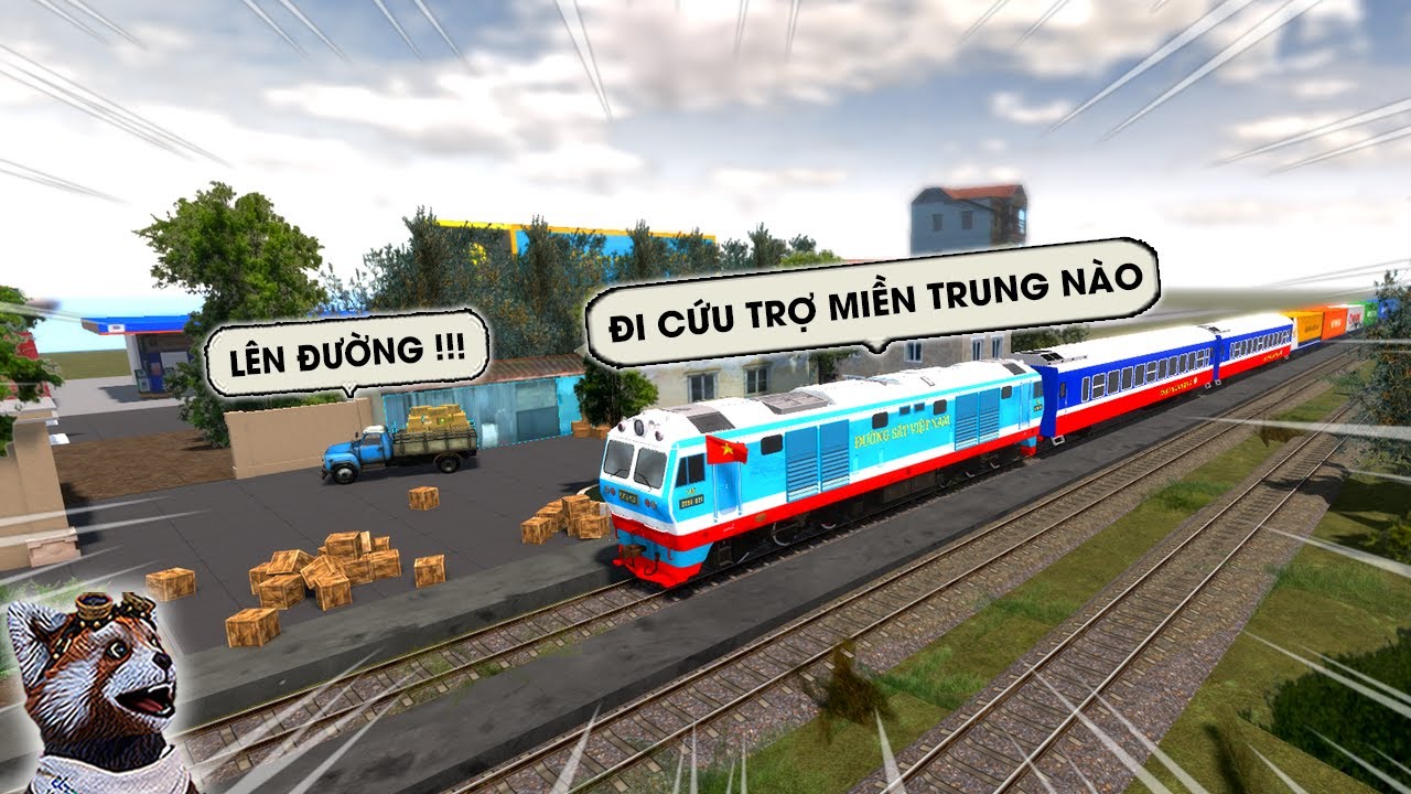 MỘT NGÀY LÁI TÀU HỎA VÀO MIỀN TRUNG CỨU TRỢ NGƯỜI DÂN VIỆT NAM SAU BÃO SỐ 10 TRONG ROBLOX