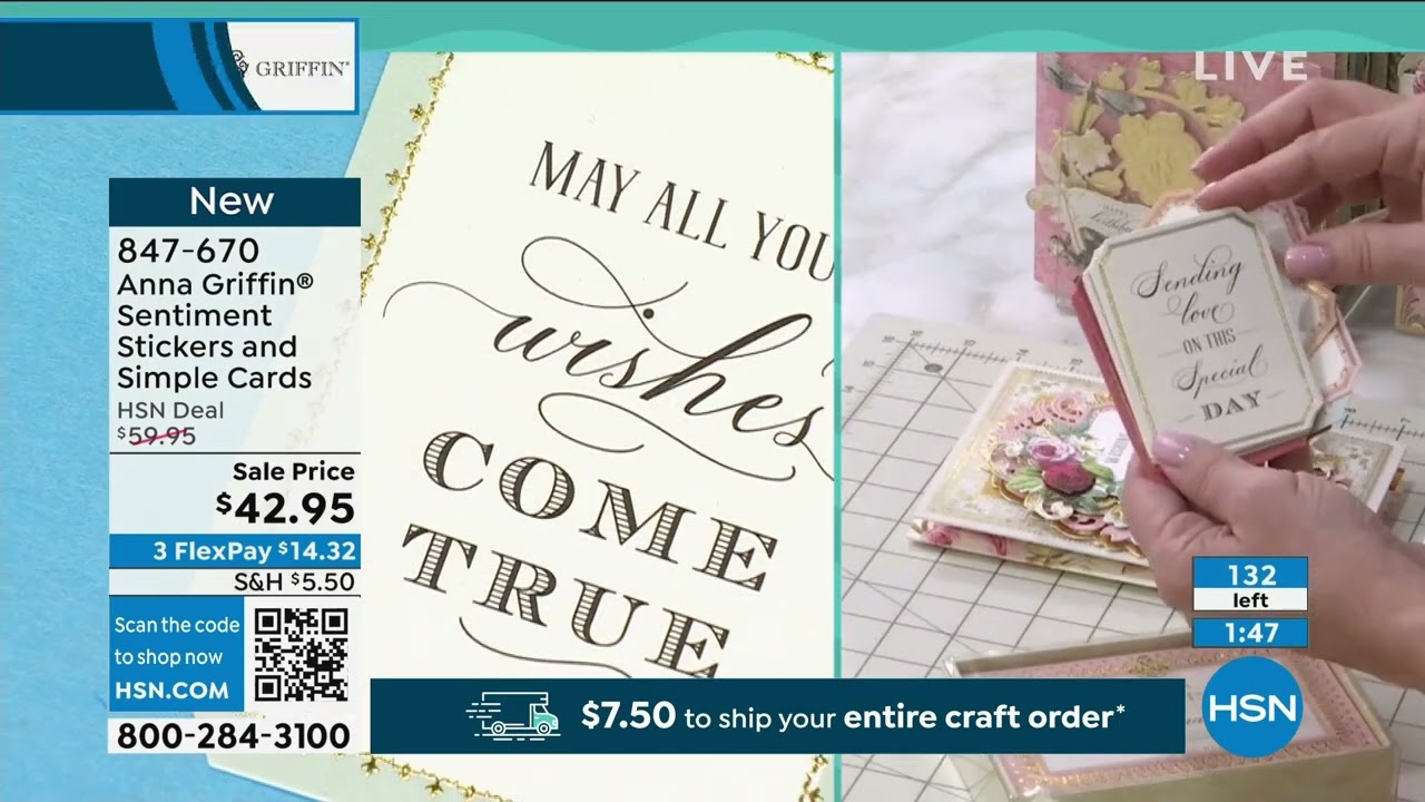 Anna Griffin Super Sentiment Stickers and Simple Signatu...