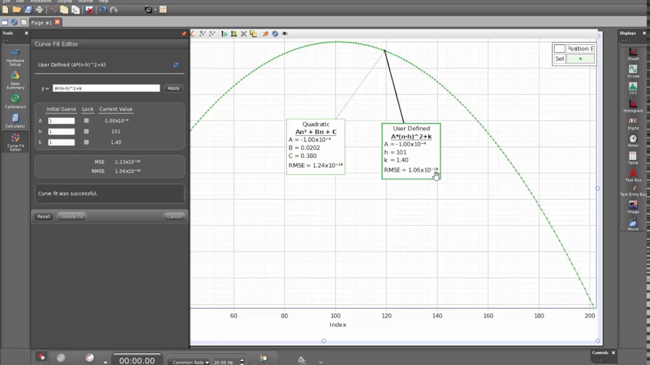 Create a Custom User-Defined Curve Fit (Capstone)