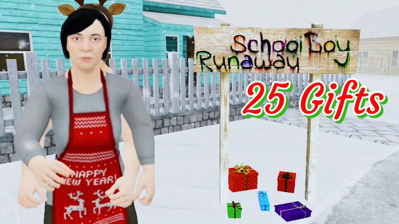 Collecting All 25 Gifts In Schoolboy Runaway Stealth Version 1.02