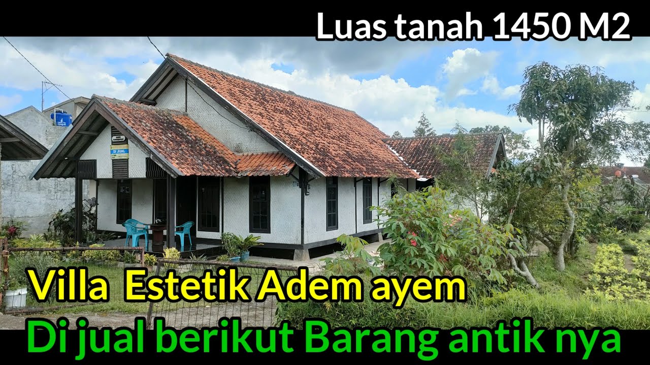 DI JUAL Vila Estetik Adem ayem suasana nya‼️ Luas 1450 meter Harga nego