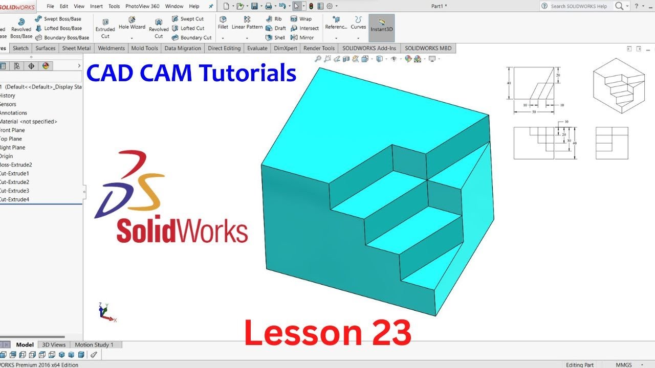 SolidWorks Education Lesson 23 ।। SolidWorks Tutorials For Beginner ।।