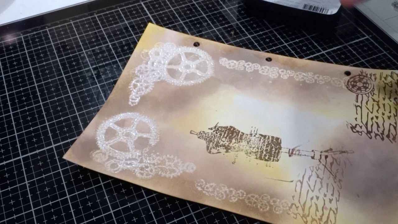 VAGABOND/STEAMPUNK VINTAGE Art-Journal inspiration page.