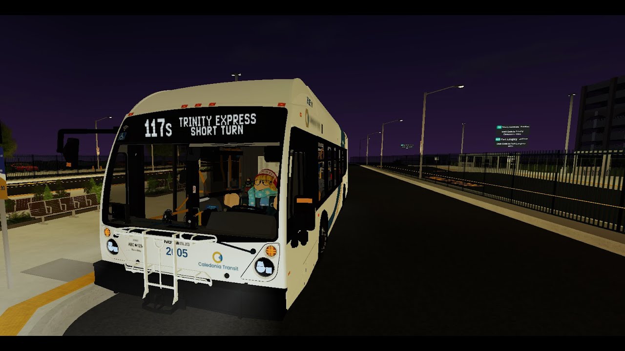 Roblox: Driving Caledonia Transit 2025 NovaBUS LFS HEV #2605 On Route 117S: T.E., to Sherwood Centre