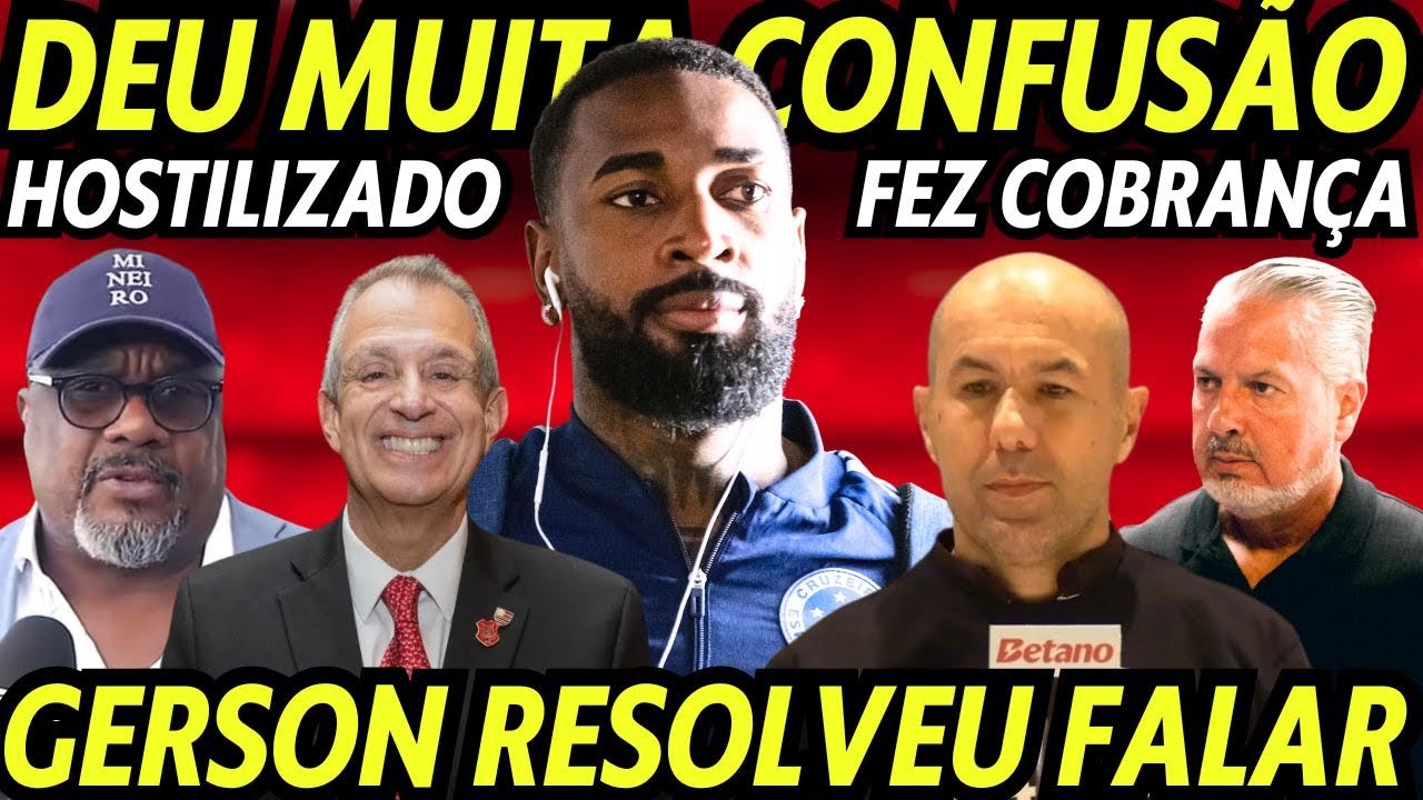 CONFUSÃO GRANDE! GERSON RESOLVEU FALAR! FOI HOSTILIZADO! JATDIM FAZ COBRANÇA POR CONTRATAÇÕES! E+
