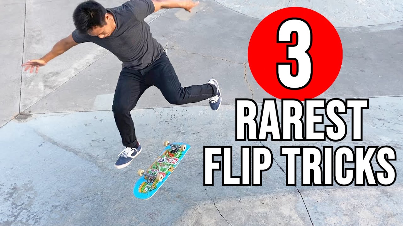 3 РЕДЧАЙШИХ ТРЮКА С ПЕРЕВОРОТОМ - 360 Hardflip Ghetto Bird, Fakie FS Gazelle Flip и многое другое!