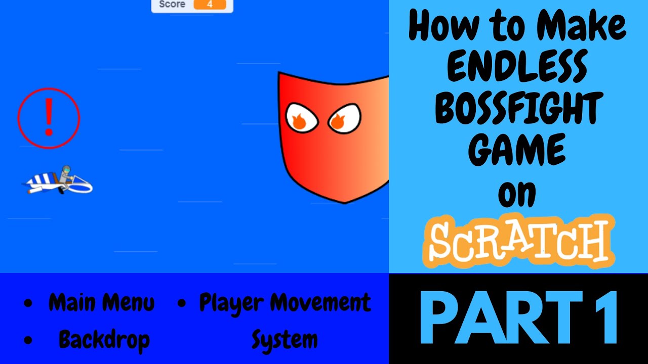 How to make Endless Bossfight Game On Scratch (Part 1)