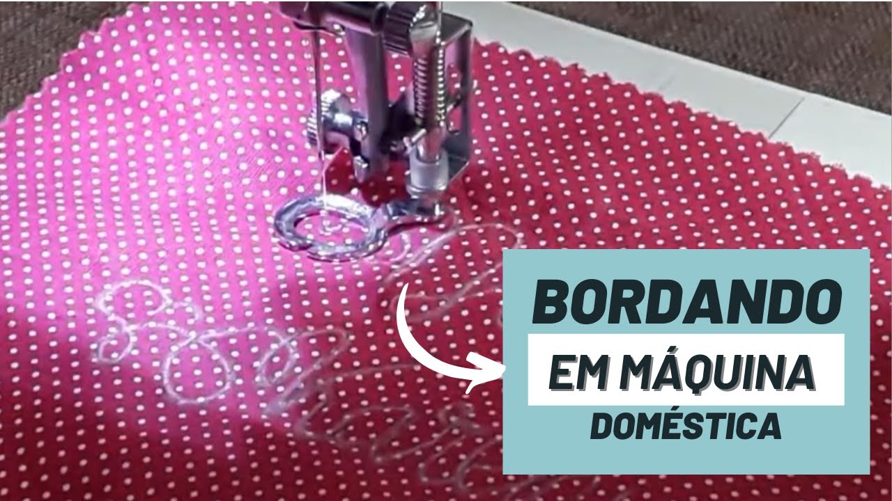 Bordando em Máquina Doméstica | Costura Básica | Ateliê Lu Vicentini