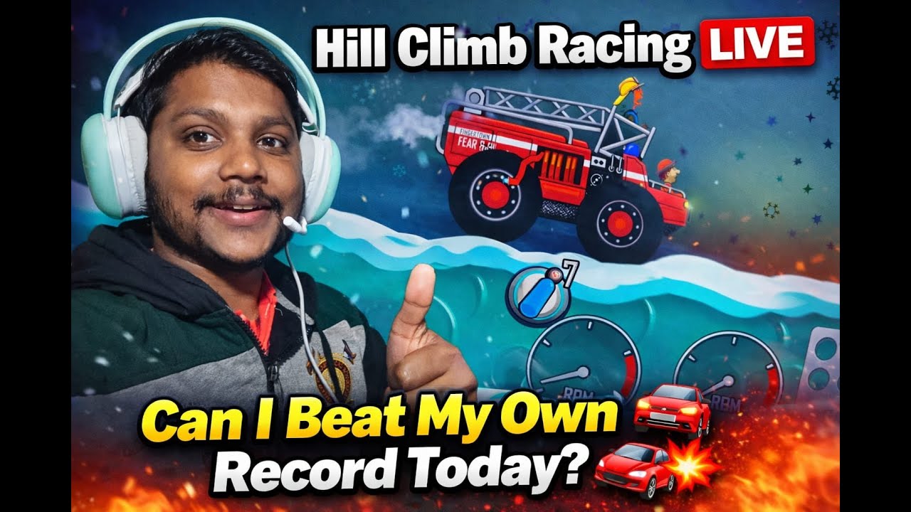Hill Climb Racing LIVE 🔥 | Can I Beat My Own Record Today? 🚗💥