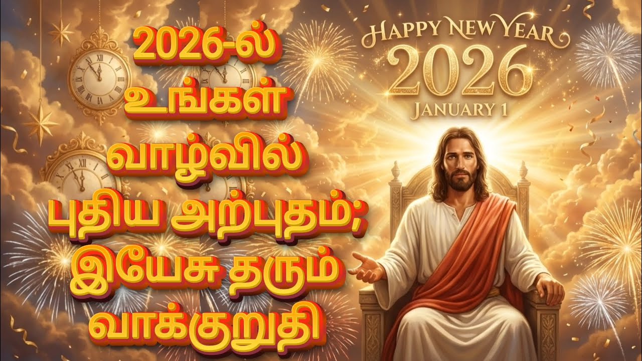 2026-ல் உங்கள் வாழ்வில் புதிய அற்புதம்; இயேசு தரும் வாக்குறுதி | God’s Promise | Jesus Message தமிழ்