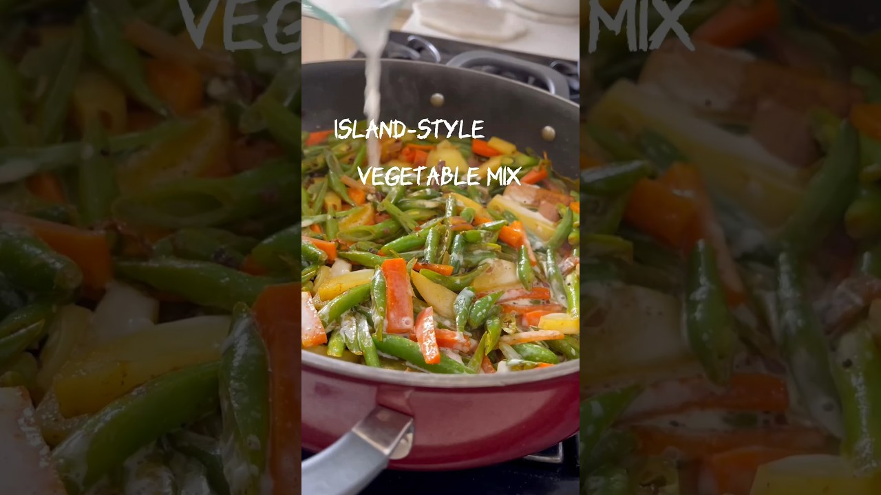 Carrots, Green beans & Potatoes island style