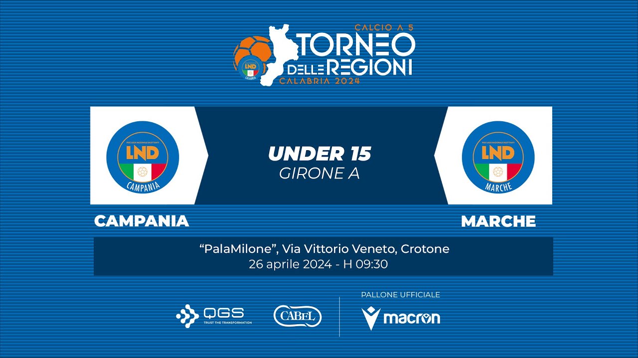 TDR Calcio a 5 | Campania-Marche (Giovanissimi)
