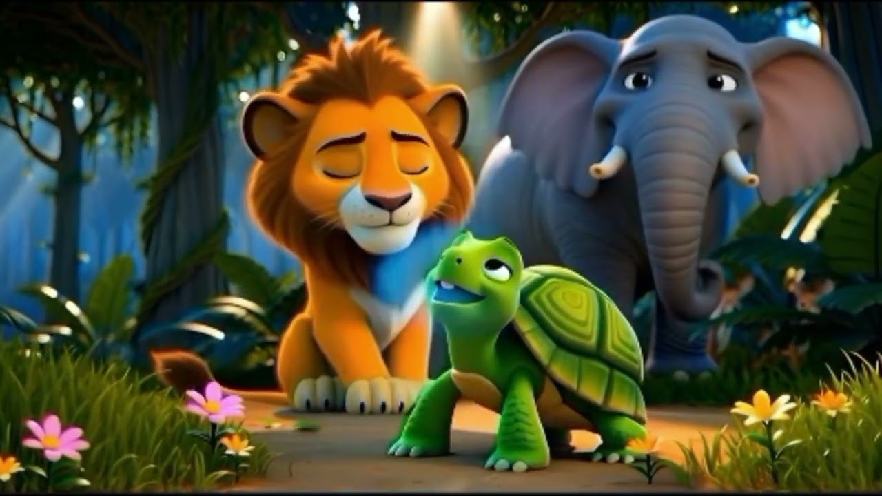 The Angry Little Lion Who Learned to Smile 🦁 | Kids Moral Story | Calm & Kindness