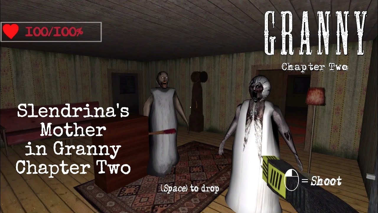 Slendrina's Mother in Granny Chapter Two (Showcase) - With Weapon Room