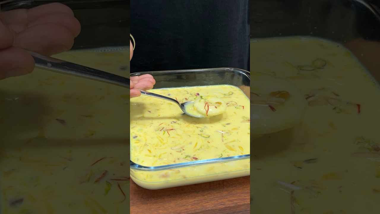Rasmalai ASMR Cooking #shorts #crunchytreats #asmr #food #cooking #streetfood #sweetdish #rasmalai