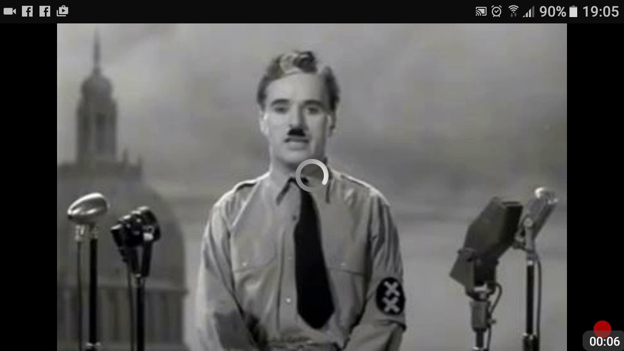 CHARLIE CHAPLINS VISE ORD FRA 1940 SOM RINGER SANT DEN DAG IDAG! MED UNNTAK AV &Aring; IKKE HA GRENSER DA!