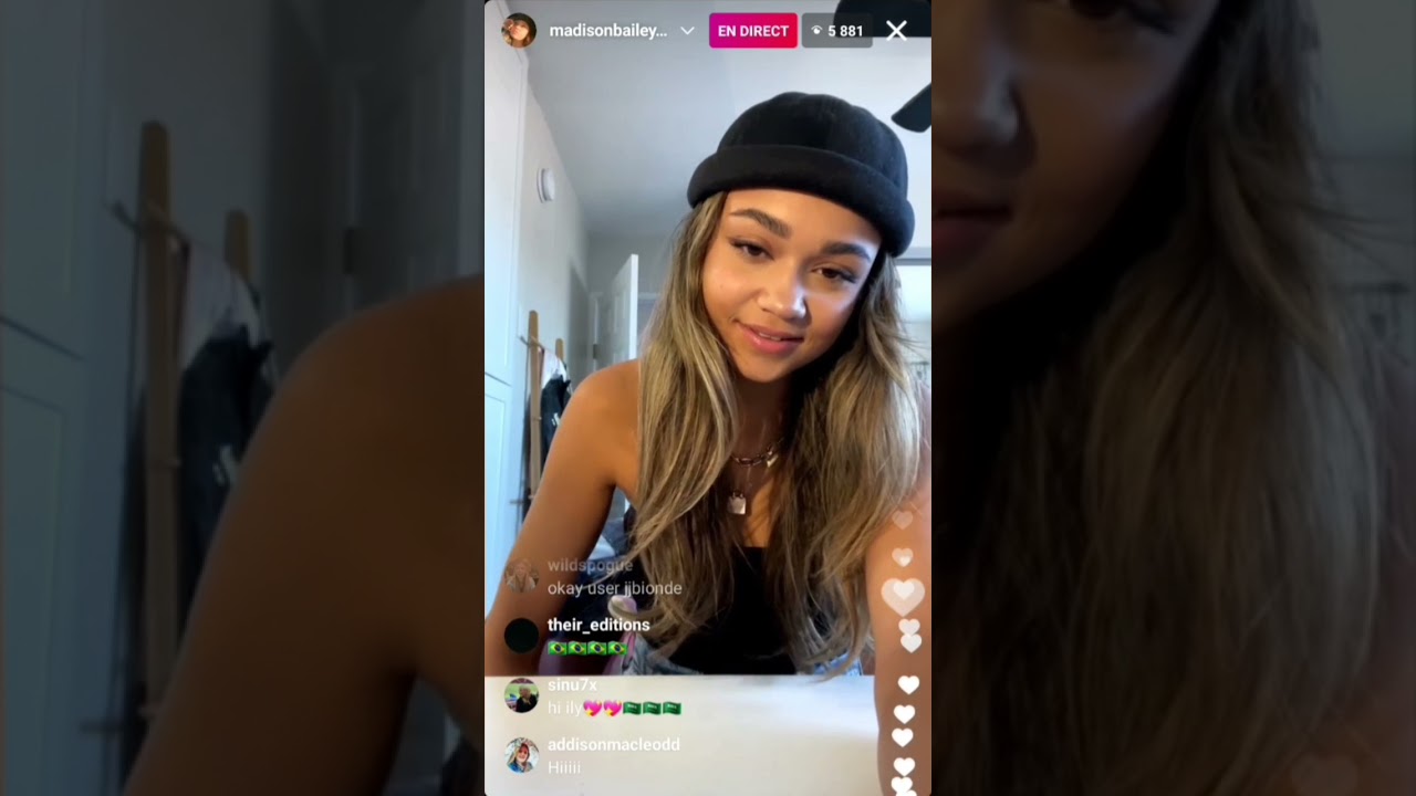 Madison Bailey insta live 4/28/2021