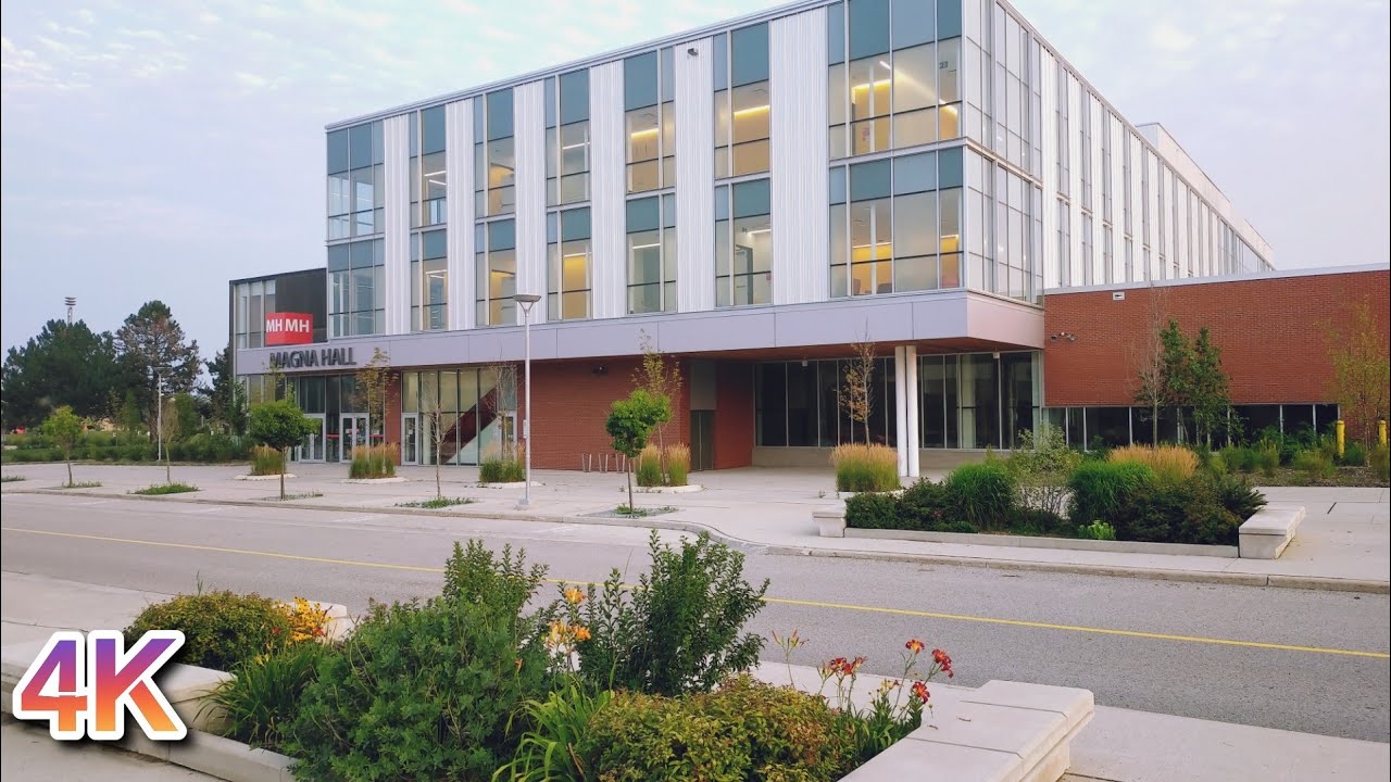 🇨🇦 [4K] King City, ON, Canada - Lake Seneca | Seneca College (King Campus)