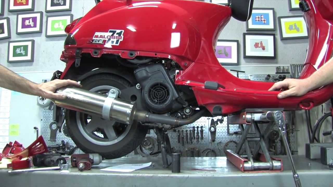Installing a Malossi Kit/Polini Upgear Kit on a Vespa S 150