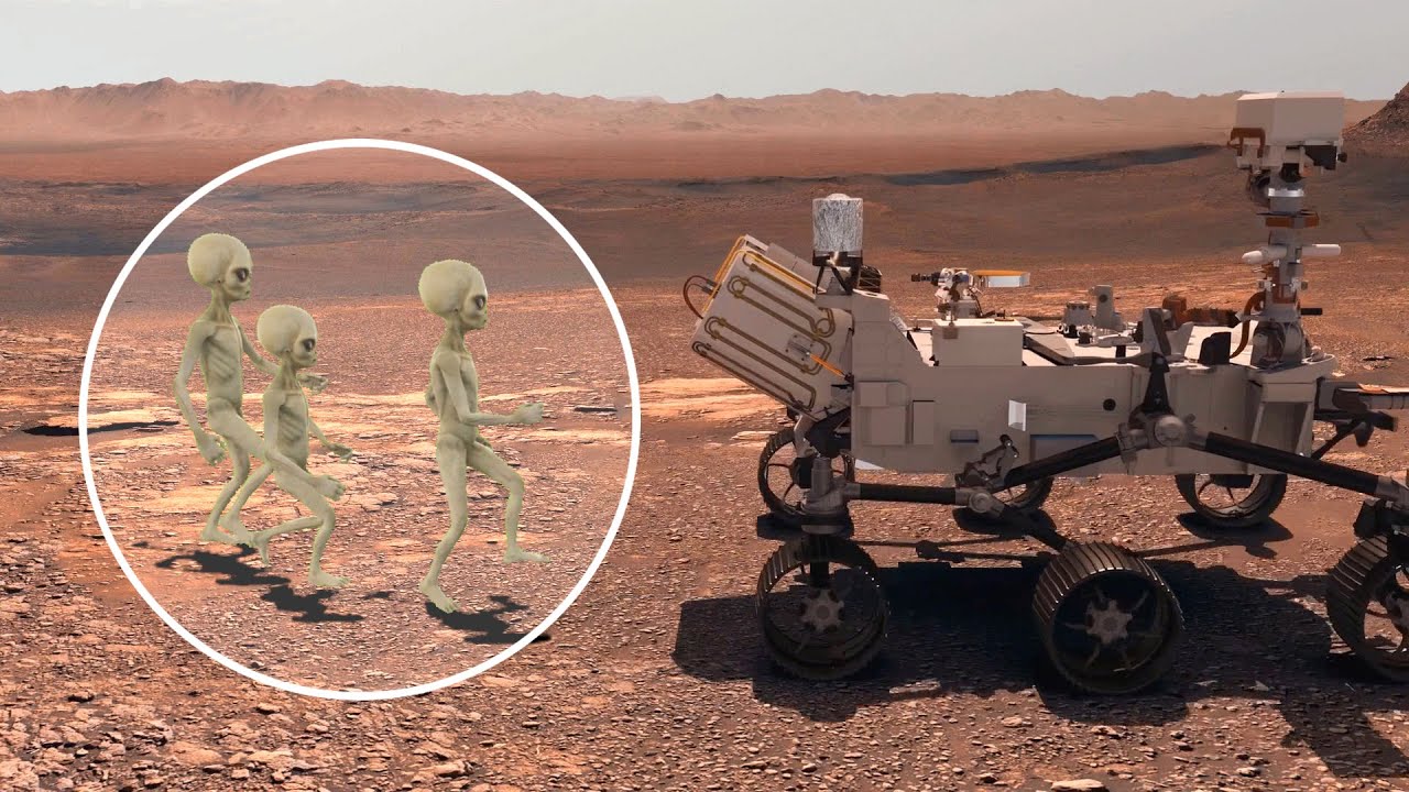 Los marcianos nos esp&iacute;an en Marte / Perseverance & Ingenuity / animaci&oacute;n