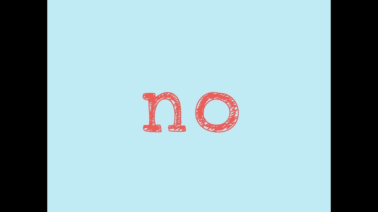 No- Sight Word Song for the word 