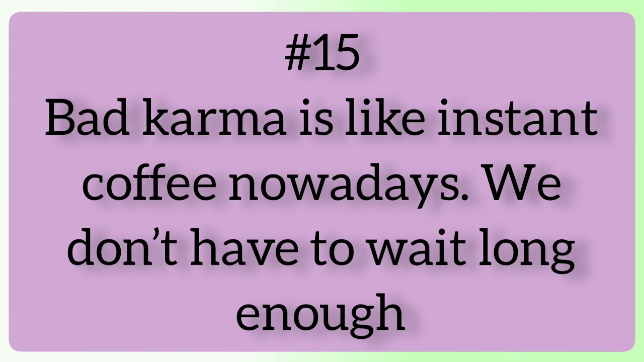 KARMA is Boomerang|English|LEARN with SARA
