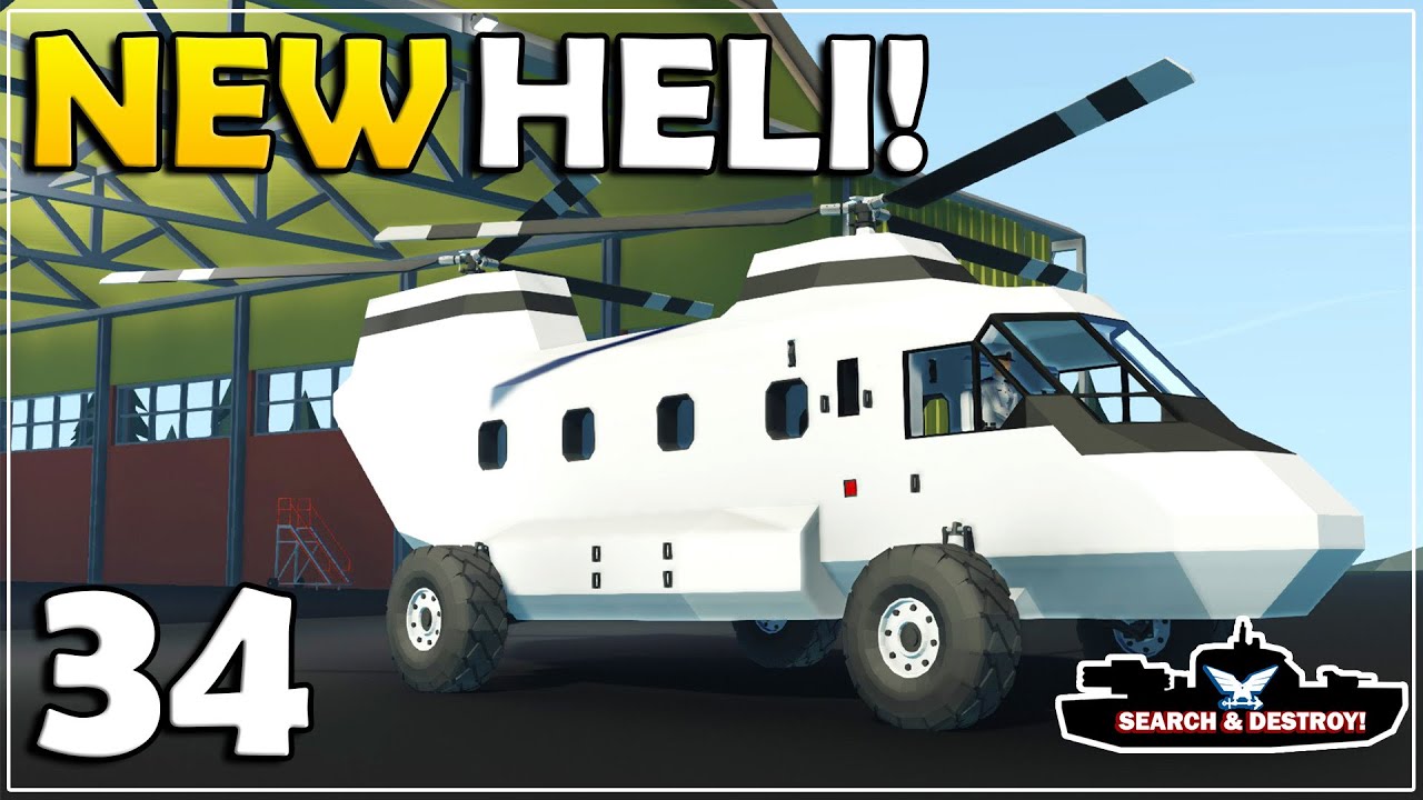 We're Building A MINI Chinook Helicopter! - Stormworks Search And Destroy Mode - Part 34