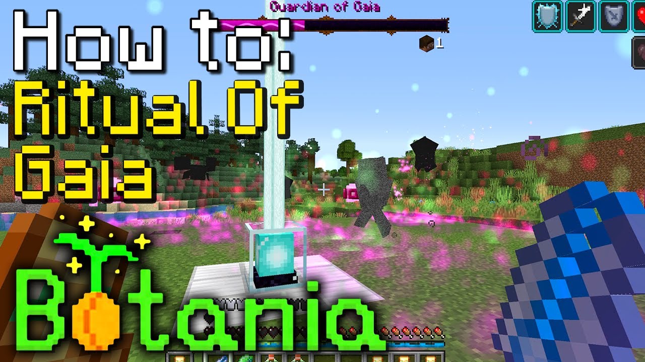 Как пройти: Botania | Ritual Of Gaia с боем! (Minecraft 1.16.5)