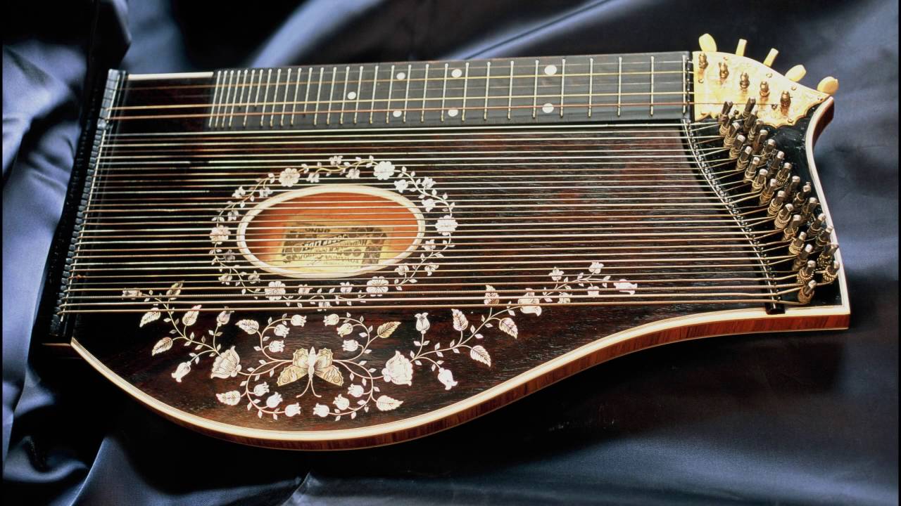 Original sound of old Vienna zither 16