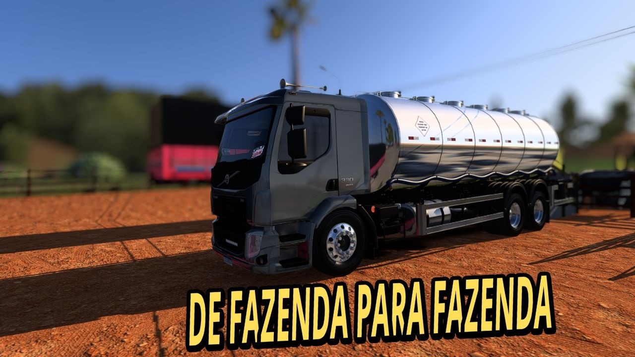 ETS2-  FAZENDO ENTREGAS DE LEITE NAS FAZENDAS DO  MAPA MINAS  NO VOLVO VM TRUCK / 1.57