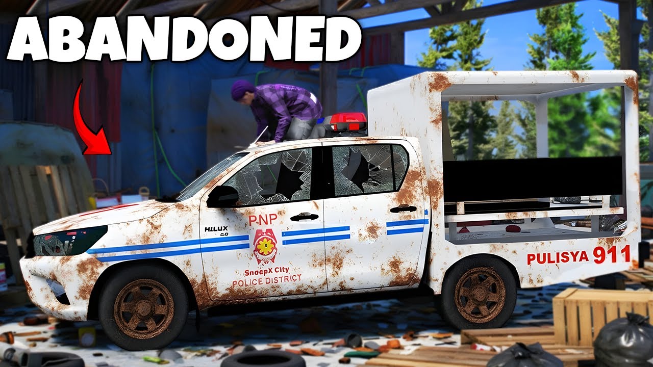 RESTORING ABANDONED POLICE CAR sa GTA 5 (SOBRANG ANGAS) | SnoopX