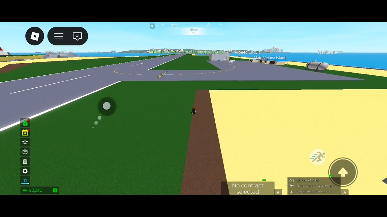 Jogando airplane simulator