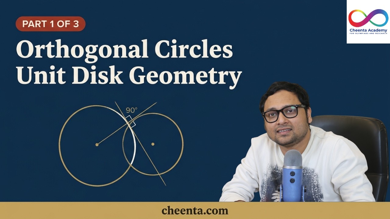 Inversion, Reflection and Moving Points in Disc Part 1 | Dr. Ashani Dasgupta | Cheenta |
