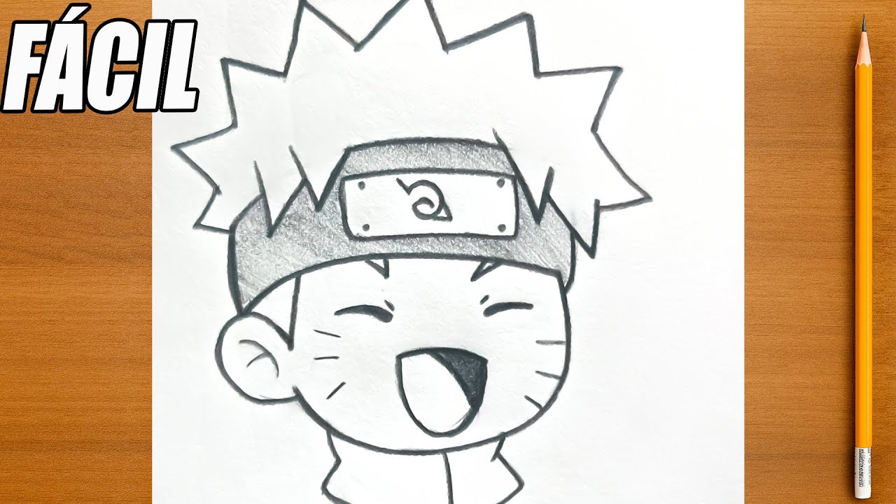 C&oacute;mo dibujar a Naruto paso a paso ✏️🍥 | Dibujo f&aacute;cil y r&aacute;pido 🎨🔥