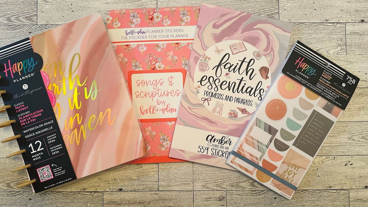 «Планировщик веры и книги с наклейками из Священного Писания на 2026 год» @kellofaplan @AmberPlan...