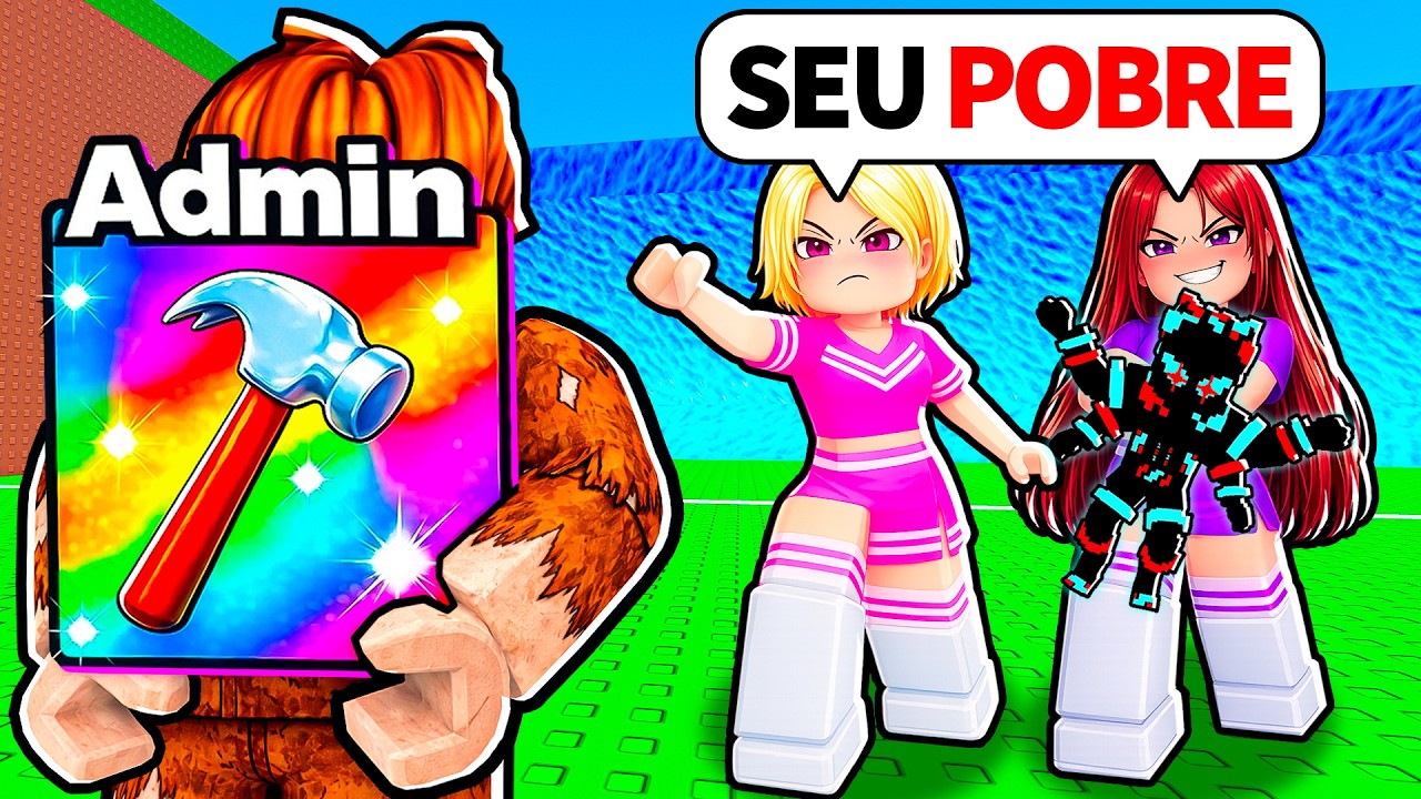 FINGI SER POBRE COM PODERES DE ADMIN E TROLLEI INTERESSEIRAS NO TSUNAMI BRAINROT!