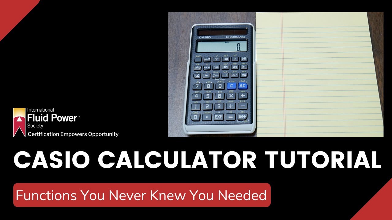 Casio Calculator Tutorial - Functions You Never Knew You Needed