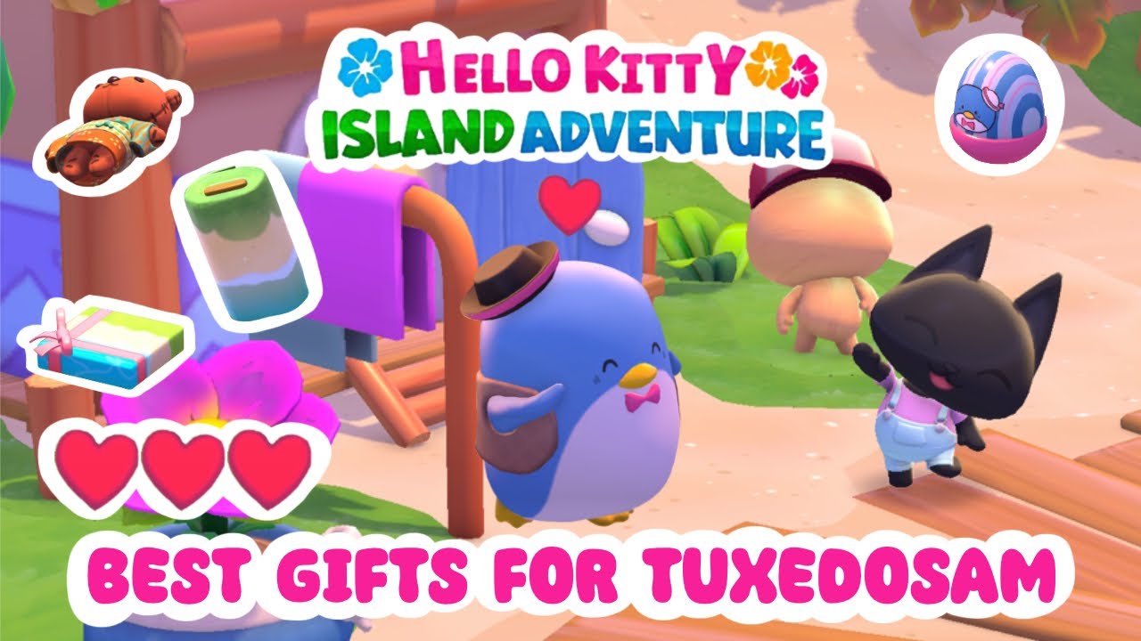 Tuxedosam BEST gifts! ♥️ What is inside Tuxedosam Boxes? ✨ Hello Kitty Island Adventure