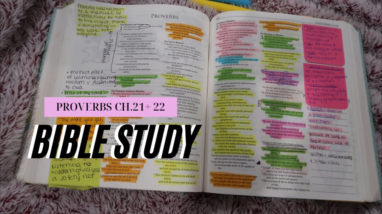 PROVERBS CH. 21 + 22 | LIVE BIBLE STUDY WITH ME | Ashtyn Washington