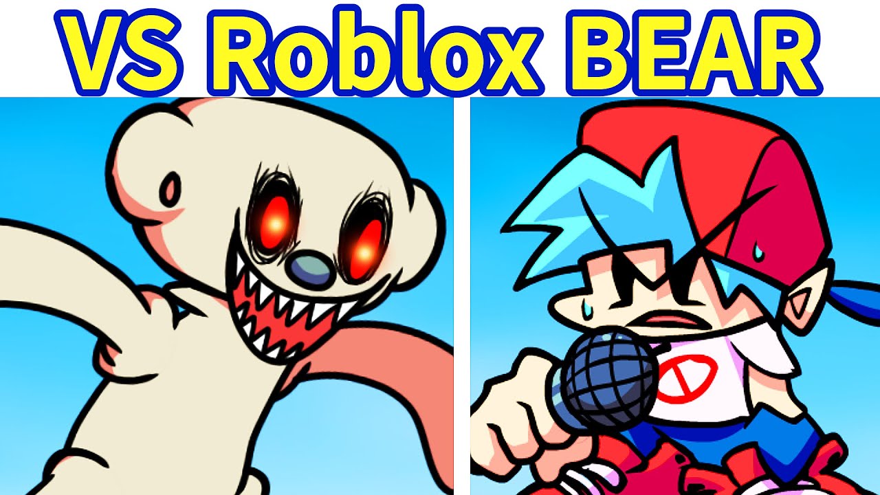Friday Night Funkin': VS Roblox Bear Full Horror Week [Demo/FNF Mod/Deluxe] Roblox FNF Mod