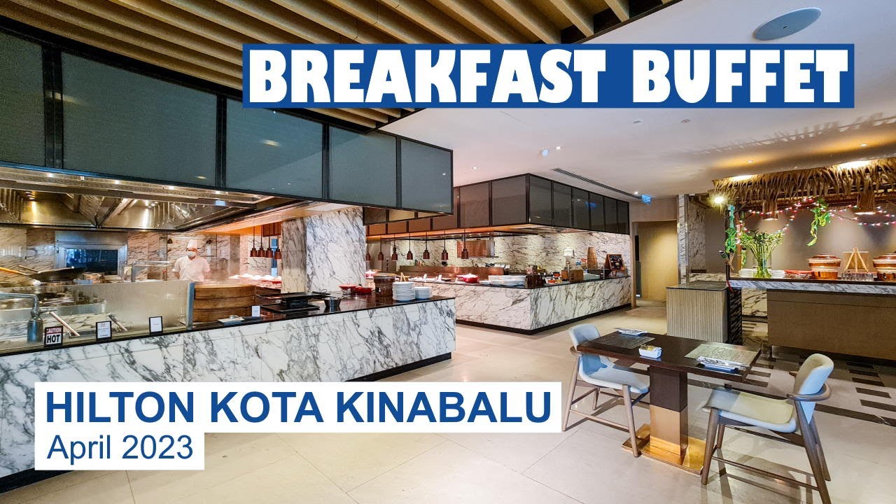 Breakfast Buffet at Hilton Kota Kinabalu | Hotel Buffet 🇲🇾